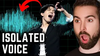 Dimash ISOLATED VOCALS Sound INCREDIBLE! Olympico (Ogni Pietra) Voice Only Vocal Coach Reaction