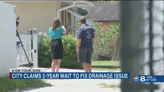 St. Petersburg man says it’s unfair he has to wait 2 years on city to fix drainage issue