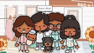 Rotina Simples Da Manhã Em Família *Aesthetic* 🌷🏡 | *DUBLADO🎙️* | Toca Life World 🌎