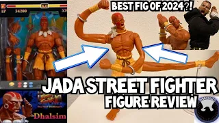 JADA TOYS STREET FIGHTER II DHALSIM ACTION FIGURE REVIEW W/COMPARISONS TO MARVEL LEGENDS GI JOE+MORE