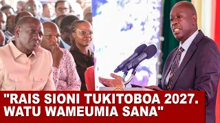 RUTO HII MAMBO YA KUBOMOA MANYUMBA ZA WATU ITAKUNYIMA KURA 2027! Listen what Gachagua told Ruto face