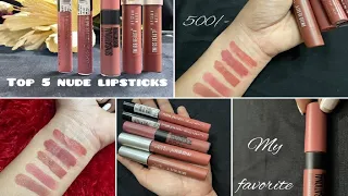 Top 5 must have Nude Lipsticks / Nude Lipsticks under ₹500