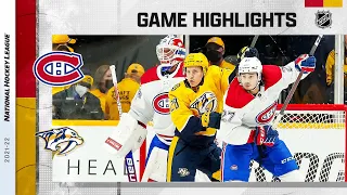 Canadiens @ Predators 12/4/21 | NHL Highlights