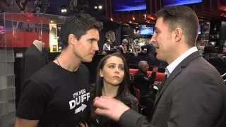 "The Duff" Stars Robbie Amell & Mae Whitman at Planet Hollywood with BTVRtv's Arthur Kade