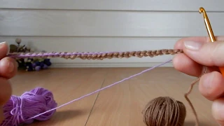 Как связать красивый шнур крючком Crochet вязаниекрючком
