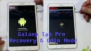 Samsung Galaxy Tab Pro Enter Stock Android Recovery & Odin Mode