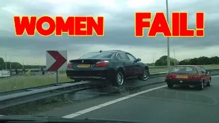 Funny WOMEN FAIL IN TRAFFIC - 💋 Women Drivers NO Skill | Funny Fails  best of 2018 👠 #🔞