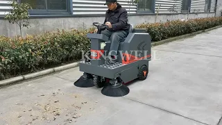KW-1200 Battery Power Floor Sweeper Vacuum Street Road Sweeper