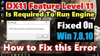 How To Fix fortnite dx11 feature level 10 0|2020