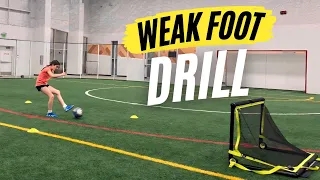Ultimate Weak Foot Mastery Soccer Drill!