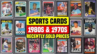 Baseball, Basketball & Football Cards from the 1980s & 1970s Recently Sold Prices 🔥 #sportscards