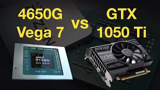 Ryzen 5 4650G (Vega 7) vs GTX 1050 Ti Gaming Test - 1080p in 6 Games