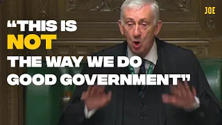 Lindsay Hoyle suspends the House after Michael Gove breaks the rules