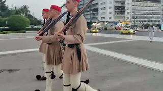 A very old culture of Athens "Changing of the guards"  #hellenic #greecetrip