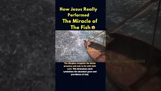 How Jesus Really Did The Miraculous Catch Of The Fish 😱🤯 #shorts #youtube #catholic #miracle #fyp