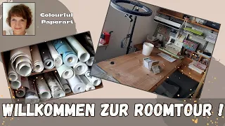 Craft Room Tour 🎨  So sieht es aus in meinem Arbeitszimmer 🎨 Platz ist in der kleinsten Hütte...