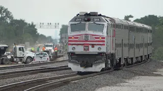 Amtrak, Metra, Freight, Meet Cat & Mack