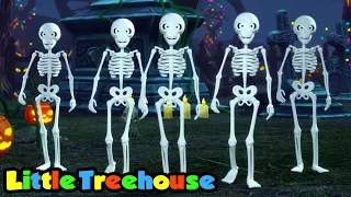 пять маленьких скелетов | хэллоуин рифмы | потешки | Little Treehouse Russia | детские песни