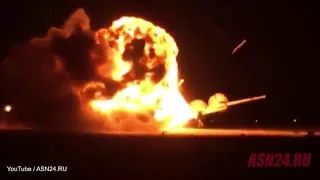 Shocking moment Russian bomber explodes during take off