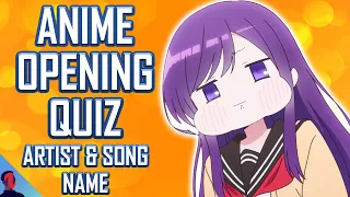 ANIME OPENING QUIZ - ARTIST & SONG NAME EDITION - 40 OPENINGS + 10 BONUS ROUNDS