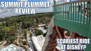 Summit Plummet Review (Original), Blizzard Beach Water Slide | Scariest Ride at Walt Disney World?