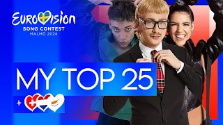 Eurovision 2024  - Top 25 (NEW: 🇨🇭🇳🇱🇨🇾)