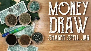 Money Draw Shaker Spell Jar - Money Spell, Attract Prosperity, Wealth, Witchcraft - Magical Crafting