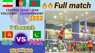 Match no 07 - SRI 🇱🇰 vs 🇵🇰 PAK / central zone asian volleyball 2022 - super spike