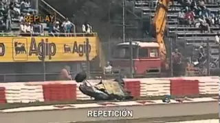 Ayrton Senna's reaction to Barrichello's accident - Imola 94
