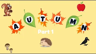 AUTUMN | Vocabulary for kids | Video Flashcards | Learn English