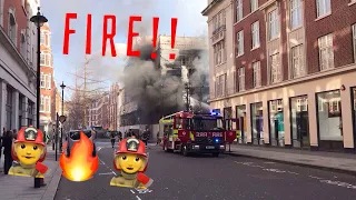 London Building Fire - Great Portland Street