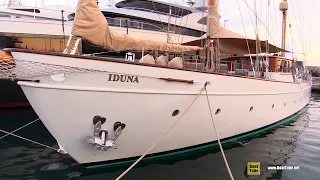 1939 Feadship 110feet Classic Sailing Yacht Iduna - Walkaround Tour - 2021 Cannes Yachting Festival