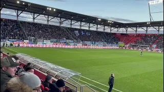 FC Ingolstadt 04 - TSV 1860 München: Löwenfans feuern ihr Team an (03.04.2023)