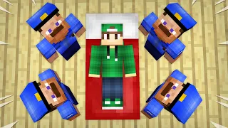 Я СПРЯТАЛСЯ В КРОВАТИ ОТ ПОЛИЦИИ В МАЙНКРАФТ | Риколит Minecraft