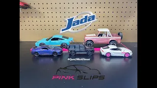 Pink Slips By Jada Diecast Unboxing Porsche 911 Ford Bronco Nissan R35 Toyota Supra Mercedes G Class