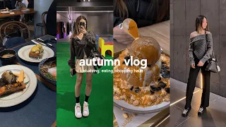 autumn ootd vlog (*ᴗ͈ˬᴗ͈)ꕤ*.ﾟshop, study, eat and repeat