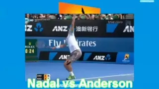 Rafael Nadal vs Anderson Highlights Australian Open 2015 Round 4 SET 1