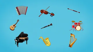 🎸🥁🎻Музыкальные инструменты. Развивающий мультфильм для детей. Повышаем словарный запас. (0+)