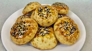 Ароматные сырные булочки. Бездрожжевое тесто / Cheese muffins. Eng sub