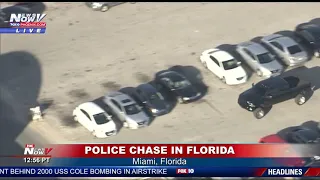FULL POLICE CHASE: High Speed Chase In Miami, Florida