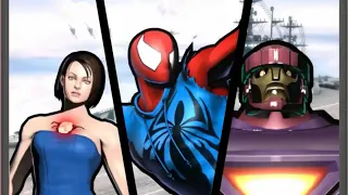 Ultimate Marvel vs Capcom 3: Spider-Man, Jill, and Sentinel arcade playthrough