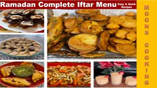 Ramadan Complete Iftar Menu | Best Iftar Recipes #VeganRecipes #Moon'sCooking