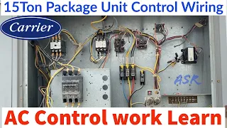 Rooftop Package unit complete control wiring Testing R,Y,C,G,W 24V thermostat power testing Learn