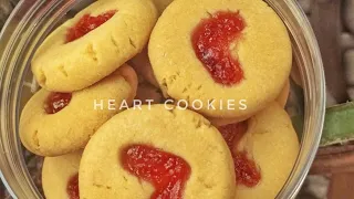 Resep cookies heart atau kue love,hanya 5 bahan || Cocok untuk kue lebaran