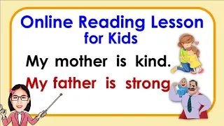 Online reading tutorial | Practice reading sentences | Learn how to read