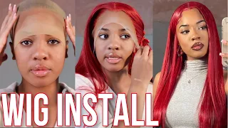 FIRE RED WIG INSTALL START-TO-FINISH 🔥❤️ | Tinashe Hair