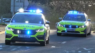 BRAND NEW 2021 COP CARS!! - Skoda VRS & BMW Traffic Police Responding FAST!!