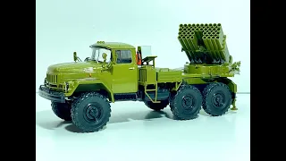 Легендарные грузовики СССР №49 ЗиЛ-131 Град-1   масштаб 1:43 MODIMIO