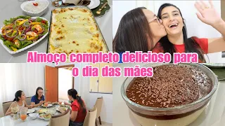 SUGESTÃO DE ALMOÇO COMPLETO PARA O DIA DAS MÃES | feat: CASINHA DA SABRINA E LEIDI AGUILAR