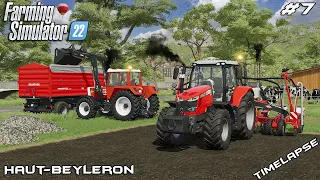 Planting CORN & mowing GRASS | Animals on Haut-Beyleron | Farming Simulator 22 | Episode 7